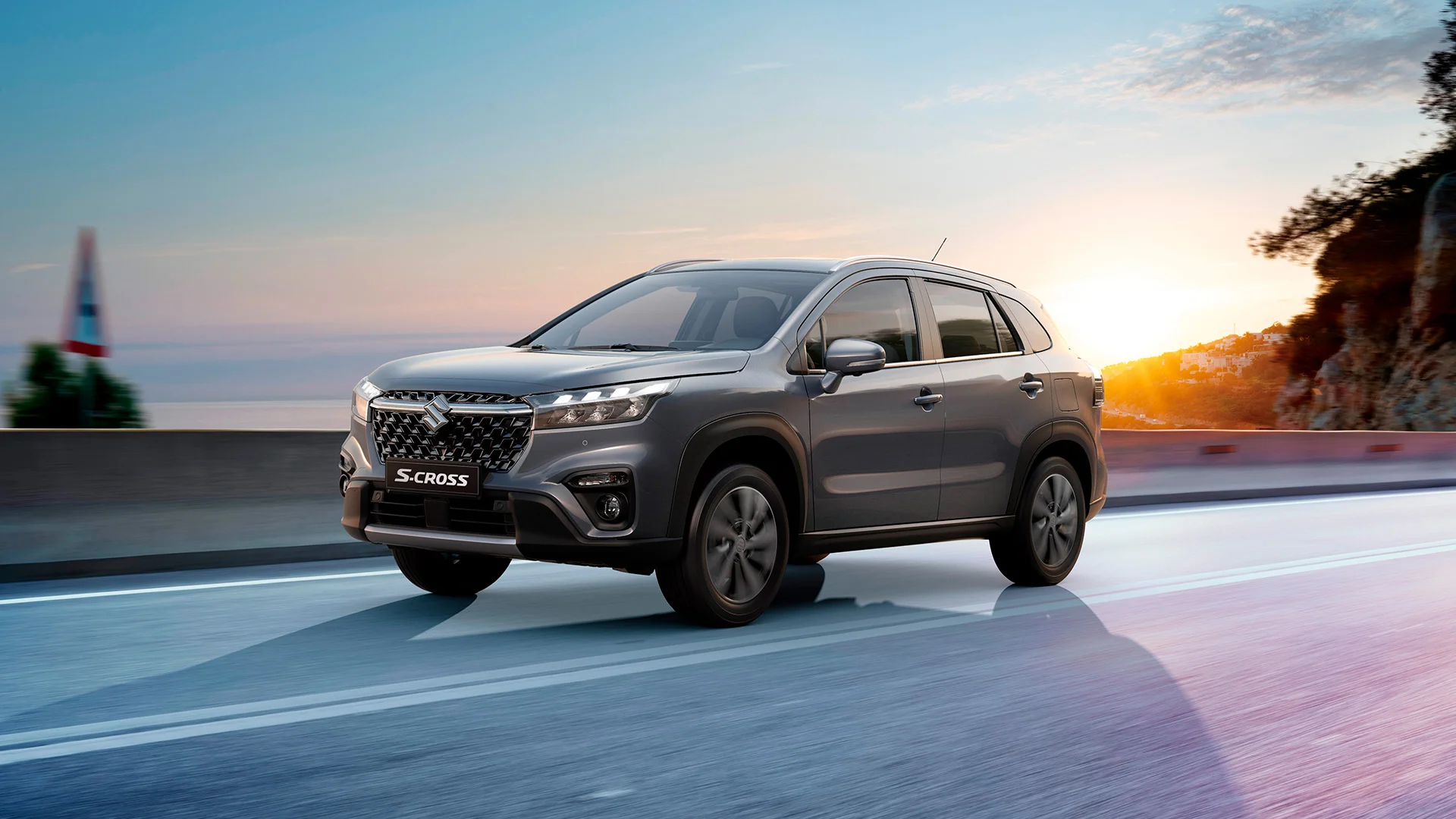 S-Cross gris en calle